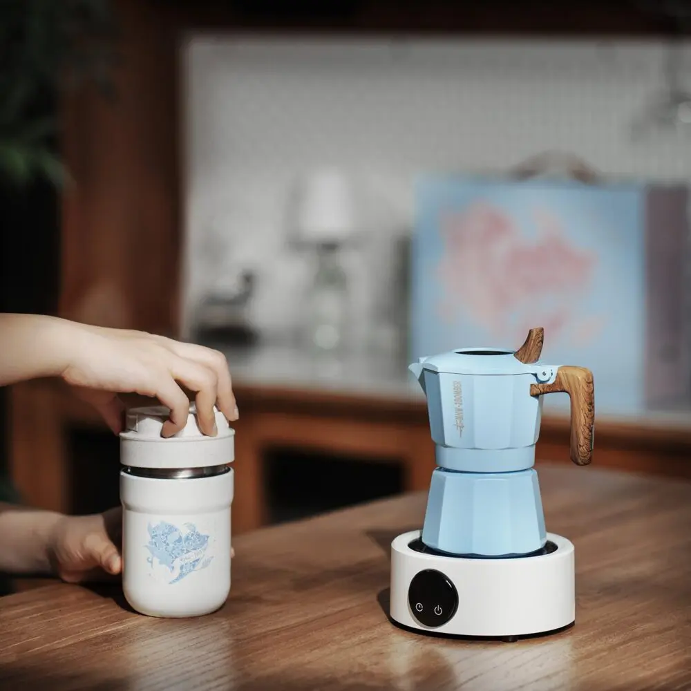 MHW-3BOMBER Flipped Moka Pot Gift Box - Blue - Image 5
