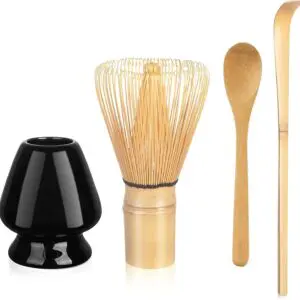 Bamboo Matcha Whisk Set - Black